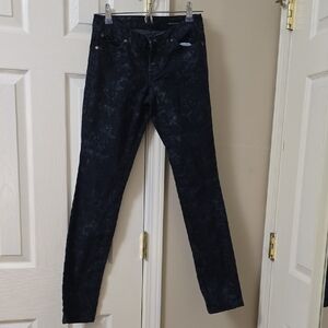 Jessica Simpson Indigo Denim Snakeskin Design